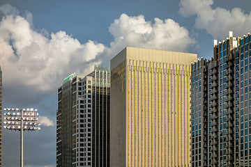 Image showing charlotte north carolina city skyline from bbt ballpark