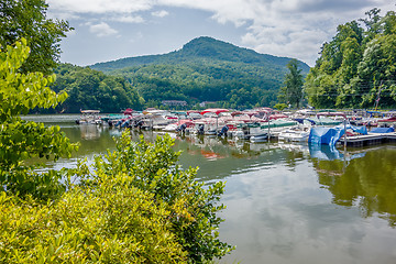 Image showing lake lure and chimney rock landscapes