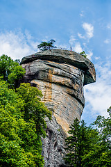 Image showing chimney rock park and lake lure scenery