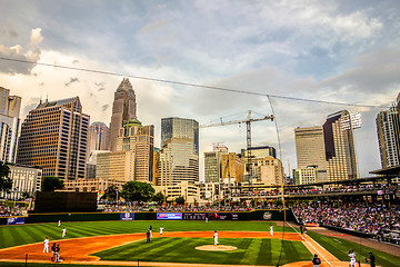 Image showing charlotte north carolina city skyline from bbt ballpark