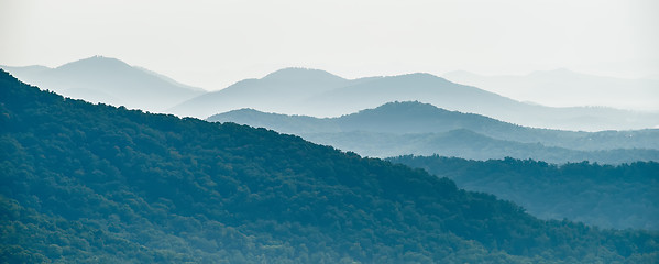 Image showing chimney rock park and lake lure scenery