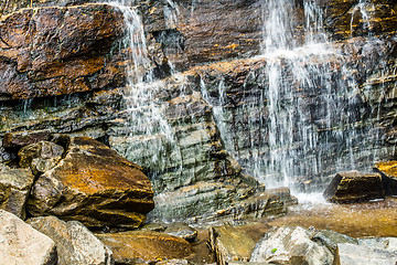 Image showing hickory nut waterfalls during daylight summer