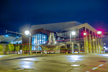 Image showing memphis tennessee city streets at night