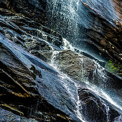 Image showing hickory nut waterfalls during daylight summer