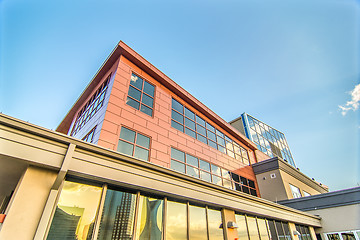 Image showing modern architecture office buildings and hotels