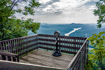 Image showing lake lure and chimney rock landscapes