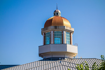 Image showing modern and historic architecture at college campus