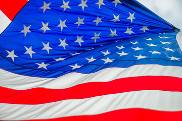 Image showing red white and blue american flag