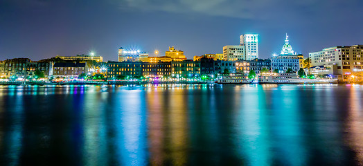 Image showing savannah georgia waterfront and street scenes 