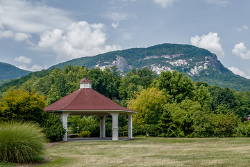 Image showing lake lure and chimney rock landscapes