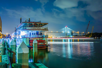 Image showing savannah georgia waterfront and street scenes 