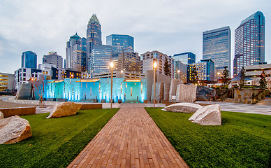 Image showing charlotte north carolina skyline 