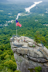 Image showing lake lure and chimney rock landscapes