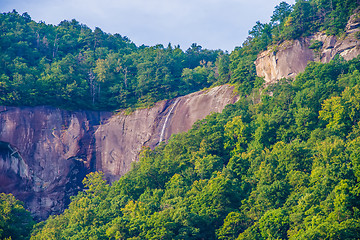 Image showing chimney rock park and lake lure scenery