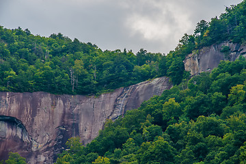 Image showing chimney rock park and lake lure scenery