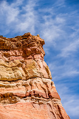 Image showing arizona state rest area scenery off interstate 40