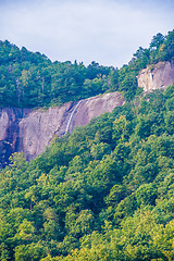 Image showing chimney rock park and lake lure scenery