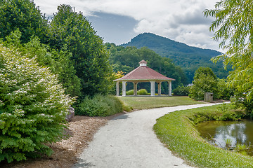 Image showing lake lure and chimney rock landscapes