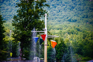 Image showing water park in the mountains