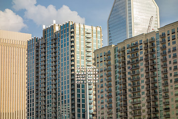 Image showing charlotte north carolina city skyline from bbt ballpark