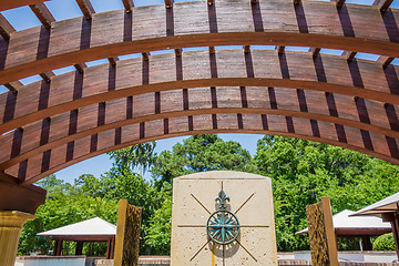 Image showing compass rose park in hilton head georgia