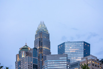 Image showing charlotte north carolina city skyline in downtown