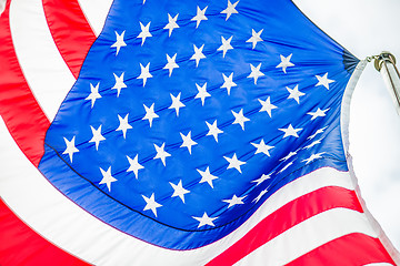 Image showing red white and blue american flag