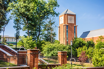 Image showing modern and historic architecture at college campus