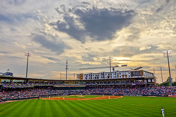 Image showing charlotte north carolina city skyline from bbt ballpark