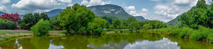 Image showing lake lure and chimney rock landscapes