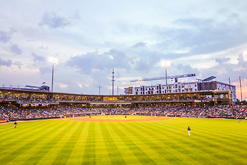 Image showing charlotte north carolina city skyline from bbt ballpark