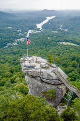 Image showing lake lure and chimney rock landscapes