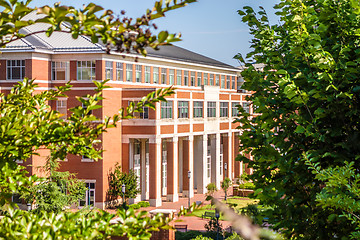 Image showing modern and historic architecture at college campus