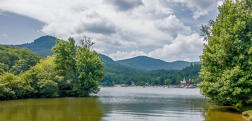 Image showing lake lure and chimney rock landscapes