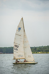 Image showing sail boat on large lake