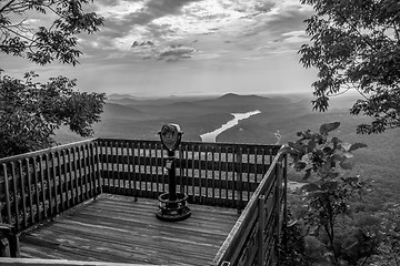 Image showing lake lure and chimney rock landscapes