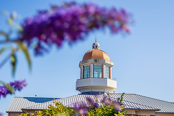 Image showing modern and historic architecture at college campus