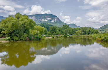 Image showing lake lure and chimney rock landscapes