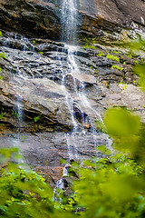 Image showing hickory nut waterfalls during daylight summer