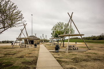 Image showing oklahoma picnic rest area structures