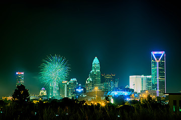 Image showing 4th of july fireworks skyshow charlotte nc