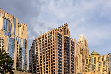 Image showing charlotte north carolina city skyline from bbt ballpark