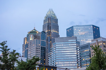 Image showing charlotte north carolina city skyline in downtown