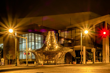 Image showing memphis tennessee city streets at night