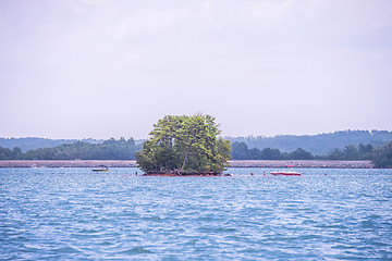 Image showing relaxing on lake keowee in sout carolina