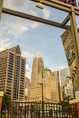 Image showing charlotte north carolina city skyline from bbt ballpark