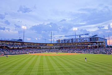 Image showing charlotte north carolina city skyline from bbt ballpark