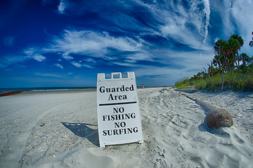 Image showing beach scenes at hunting island south carolina