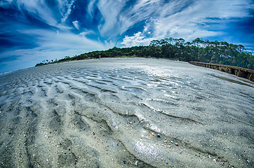 Image showing beach scenes at hunting island south carolina