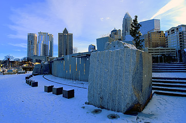 Image showing charlotte skyline viewed from romare bearden park